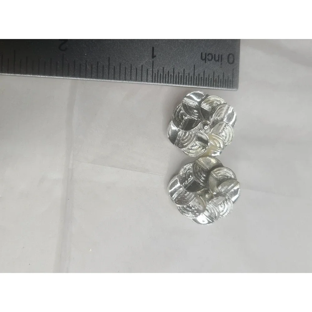 Beau Jewels Vintage Silver Tone Clip-On Earrings